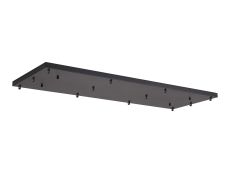 Briciole 12 Hole 1100mm x 400mm Canopy/Ceiling Rose Kit Satin Black