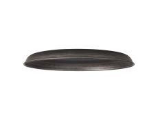 Briciole Round Flat Metal 35cm Lampshade, Aged Pewter