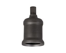 Briciole 5cm Metal Lampholder Kit, Aged Pewter, E27 c/w Cable Clamp, NOT Suitable For Shades & Cages