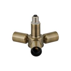 Briciole 1 to 3 E27 Converter Antique Brass Lampholders