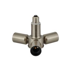 Briciole 1 to 3 E27 Converter Satin Nickel Lampholders