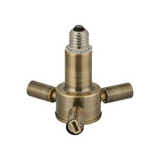 Briciole 1 to 3 E27 To G9 Converter Antique Brass Lampholders