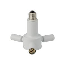 Briciole 1 to 3 E27 To G9 Converter Matt White Lampholders