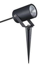 Quebec Spike/Wall Light, 10W LED, 3000K, 1100lm, IP65, Black, 3yrs Warranty