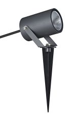 Quebec Spike/Wall Light, 10W LED, 3000K, 1100lm, IP65, Dark Grey, 3yrs Warranty