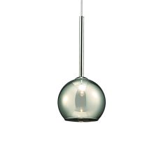 Regina Single Pendant 1 Light G9 Polished Chrome/Smoke Glass