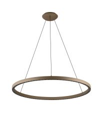 Riumar Ring Pendant 92cm 60W+20W LED, 3 Way Relay, 3000K, 5800lm, Sand Brown, 3yrs Warranty