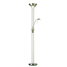 Rome Mother & Child Double Floor Lamp Antique Brass/Opal Glass Finish (No Bulbs Included)