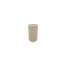 Serena Round Cylinder, 120 x 200mm Dual Faux Silk Fabric Shade, Nude Beige/Moonlight