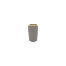 Serena Round Cylinder, 120 x 200mm Dual Faux Silk Fabric Shade, Taupe/Gino Gold