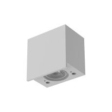 Shella Square Wall Light, 3W LED, 3000K, 180lm, IP65, White, 3yrs Warranty