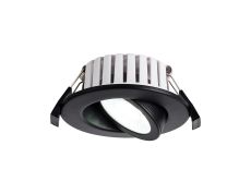 Manresa 7W, Triac Dimmable CCT LED Fire Rated Adjustable Downlight, Matt Black, Cut Out: 70mm, 700lm, 60°, DRIVER INC., IP65, 5yrs Wrnty