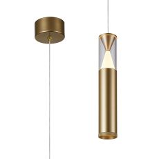 Spark Pendant, 7W LED, 3000K, 530lm, Painted Gold, 3yrs Warranty