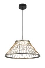 Spider 60cm Pendant, 43W LED, 3000K, 2800lm, Matt Brushed Grey/Brown, 3yrs Warranty
