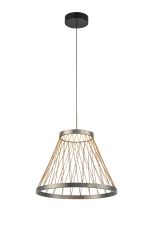 Spider 40cm Pendant, 20W LED, 3000K, 1100lm, Matt Brushed Grey/Brown, 3yrs Warranty