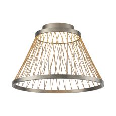 Spider 50cm Ceiling Light, 43W LED, 3000K, 2800lm, Matt Brushed Grey/Brown, 3yrs Warranty