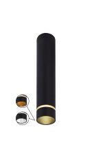 Split 4cm Spotlight, 1 Light 35mm GU10 (GU11) (Not Included), Black