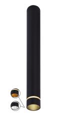 Split 4cm Spotlight, 1 Light 35mm GU10 (GU11) (Not Included), Black