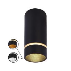 Split 6cm Spotlight, 1 Light GU10 (Not Included), Black