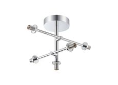 Gana Semi Flush Ceiling (FRAME ONLY) Tiered Adjustable Arms, 5 Light G9, IP44, Polished Chrome