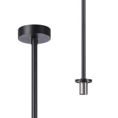 Gana 8cm Telescopic Pendant Kit (FRAME ONLY), 1 Light G9, IP44, Satin Black