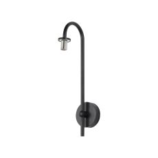 Gana Curved Arm Wall Light (FRAME ONLY), 1 Light G9, IP44, Satin Black