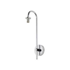 Gana Curved Arm Wall Light (FRAME ONLY), 1 Light G9, IP44, Polished Chrome