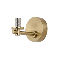 Gana Short Arm Wall Light (FRAME ONLY), 1 Light G9, IP44, Brass Gold