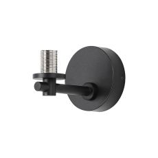 Gana Short Arm Wall Light (FRAME ONLY), 1 Light G9, IP44, Satin Black