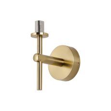 Gana Medium Arm Wall Light (FRAME ONLY), 1 Light G9, IP44, Brass Gold