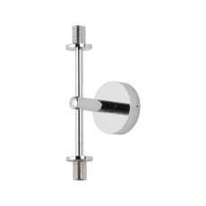 Gana Medium Arm Wall Light (FRAME ONLY), 2 Light G9, IP44, Polished Chrome