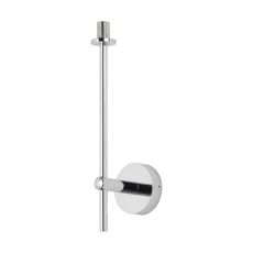 Gana Tall Arm Wall Light (FRAME ONLY), 1 Light G9, IP44, Polished Chrome