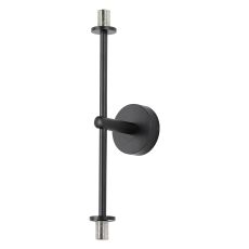Gana Tall Arm Wall Light (FRAME ONLY), 2 Light G9, IP44, Satin Black