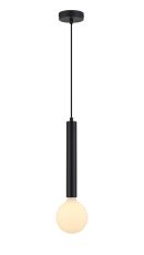 Vienta 1 Light Vertical Pendant E27, Satin Black