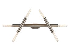 Vienta 3 Arm 6 Light Adjustable Ceiling/Wall E27, Satin Nickel