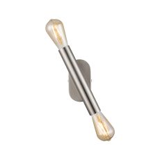 Vienta 2 Light Adjustable Ceiling/Wall E27, Satin Nickel