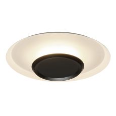Tina 40cm Ceiling Light, 18W LED, 3000K, 860lm, White/Black, 3yrs Warranty