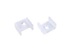 Tiras 20.8mm x 10mm Transparent PC Profile Fixing Clip With Hole (1pc) for M7381 / M7382 / M7383, 3yrs Warranty
