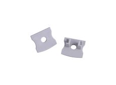 Tiras 17.3 x 15.7mm Grey Profile End Cap With Hole (1pc) for M7394, 3yrs Warranty