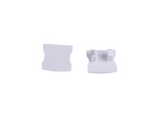 Tiras 17.3 x 15.7mm White Profile End Cap Without Hole (1pc) for M7392, 3yrs Warranty