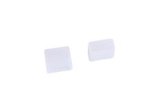 Tiras Silicone End Cap White With 2 Holes, 3yrs Warranty