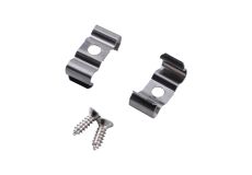Tiras 19.9 x 8.3mm Aluminium Profile Fixing Clip With Hole (1pc) for M7407 / M7408 / M7409, 3yrs Warranty