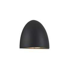 Centa Domed 24V DC Wall Light, 3W LED, 3000K, c/w 2m Fly Lead 2 x 0.75mm² PVC Cable, Male Connection, IP44, Anthracite, 3yrs Warranty
