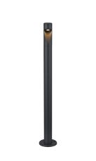 Centa 24V DC Post Lamp, Asymmetric Lens For Wide Beam, 3W LED, 3000K, c/w 1m Cable, Male Connection, IP65, Anthracite, 3yrs Warranty
