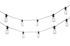 Centa Festoon, 24V DC, Total 3.6W LED, 2700K, 1m 2 x 0.15mm² PVC Lead Cable, 50cm Bulb Spacing, Male Connector, IP44, 3yrs Warranty