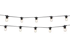 Centa 7m Connectable Festoon, 24V DC, 10 x 2W 2700K LED Replaceable Lamps, E27, 1m Lead Cable, 65cm Spacing, IP54, 3yrs Warranty