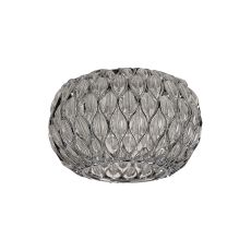 Acacia 12cm Round Non-Electric Chrome / Clear Crystal Shade (S)