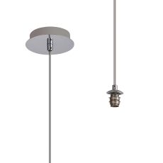 Acacia 12cm Polished Chrome 1 Light G9 2m Single Pendant (FRAME ONLY), Suitable For A Vast Selection Of Glass Shades
