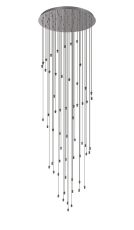 Acacia 80cm Polished Chrome 60 Light G9 15 x 3m/4m/5m/6m Round Multiple Pendant (FRAME ONLY) For A Vast Selection Of Shades Item Weight: 28kg