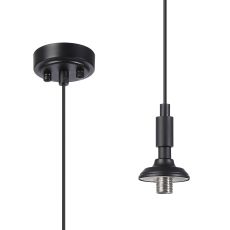 Notte 8cm Pendant Kit (FRAME ONLY), 1 Light G9, IP44, Satin Black
